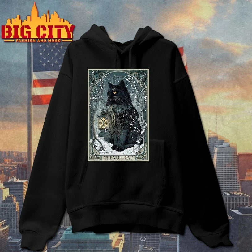 The Yule Cat Tarot Card Dark Christmas poster shirt