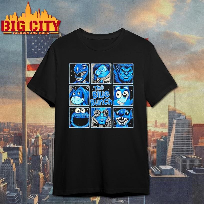 The blue bunch fictional blue character graphic shirt