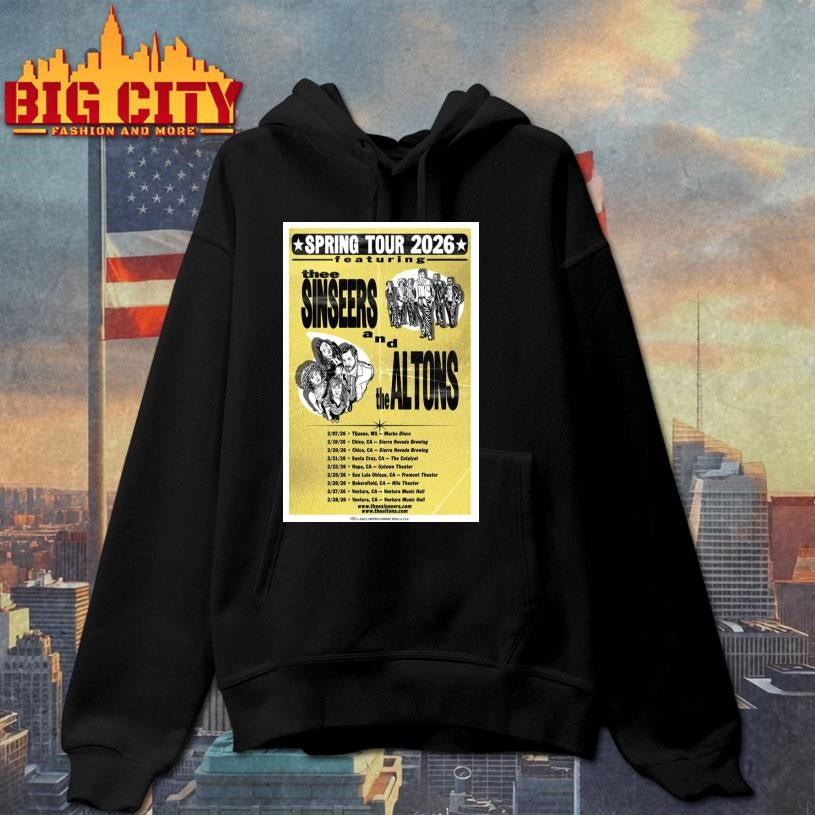 Thee Sinseers &amp; The Altons Spring Tour 2026 Poster Shirt
