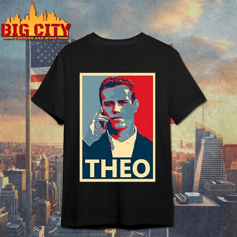 Theo Epstein in action signed by artist print shirts