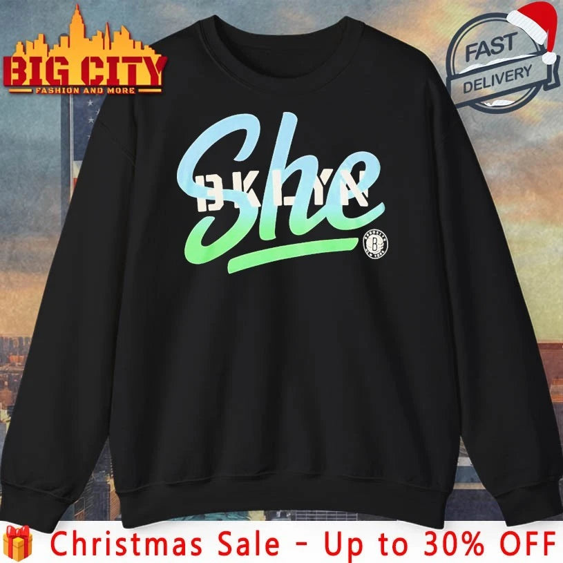 Theo Pinson Brooklyn Nets she shirt