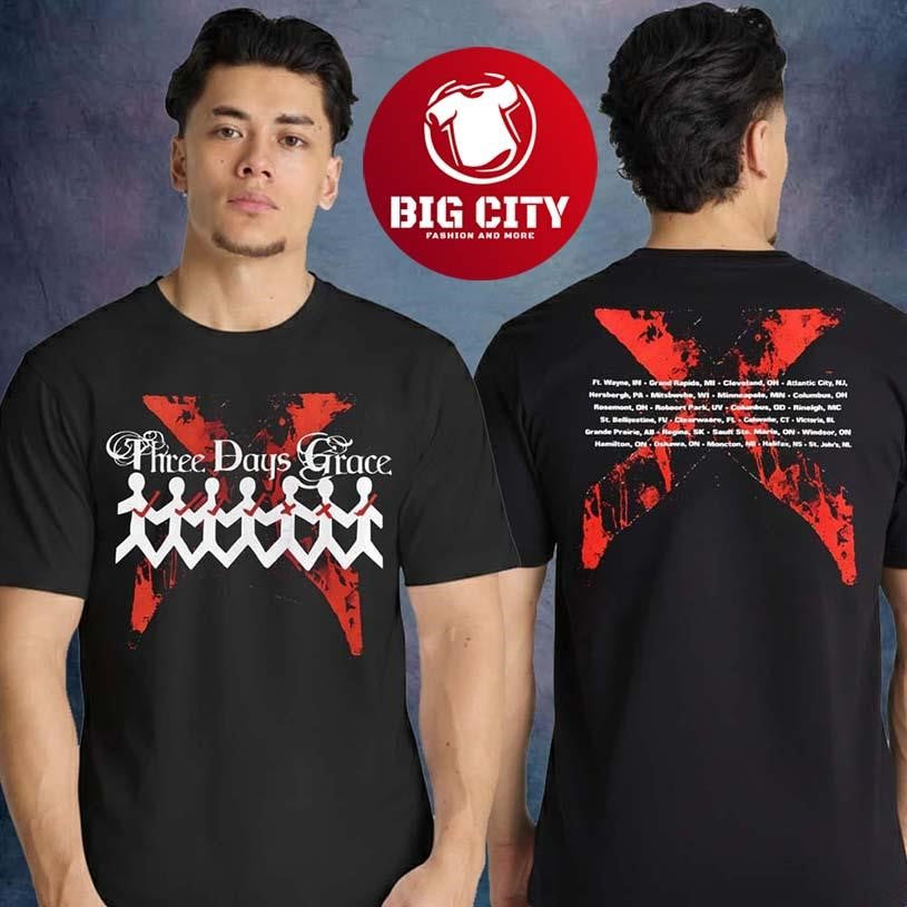 Three Days Grace Tour 2026 Two X Two Sided Shirt