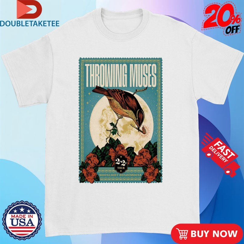 Official Throwing Muses Moonlight Concessions 2026 Tour Bird Shirts