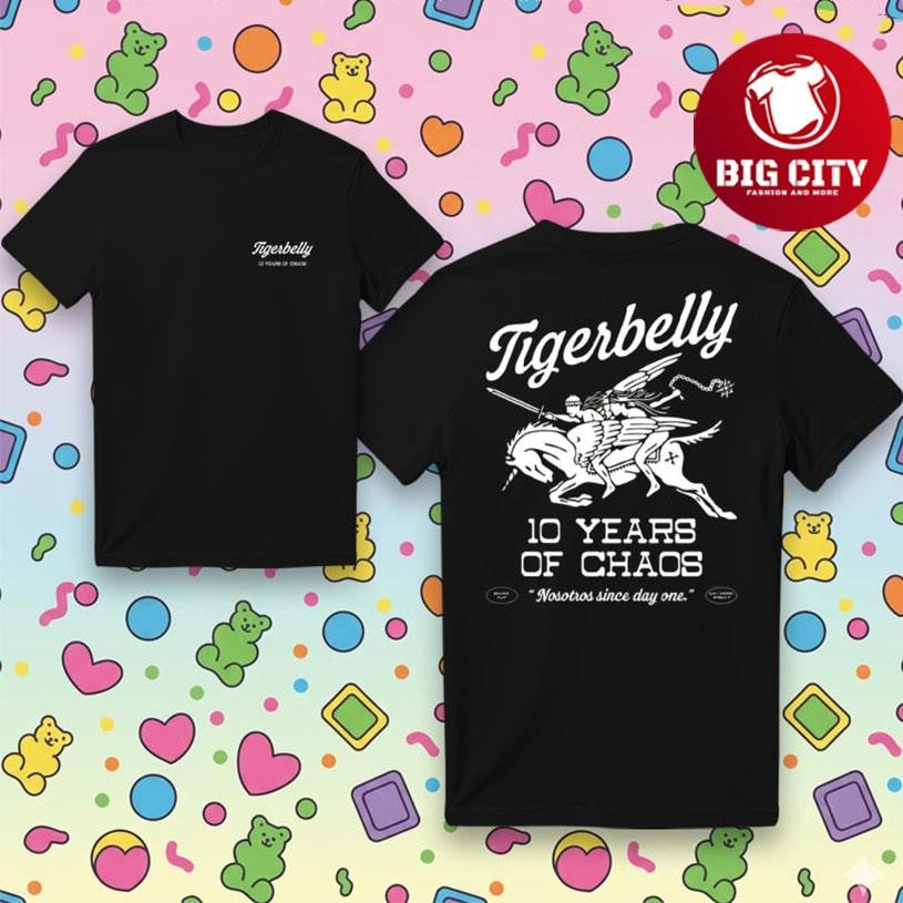 TigerBelly 10th Anniversary Two Sided Shirt