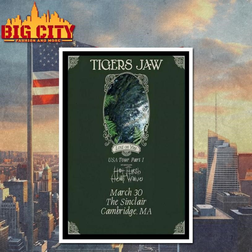 Tigers Jaw The Sinclair Cambridge, MA March 30 2026 Poster Shirt