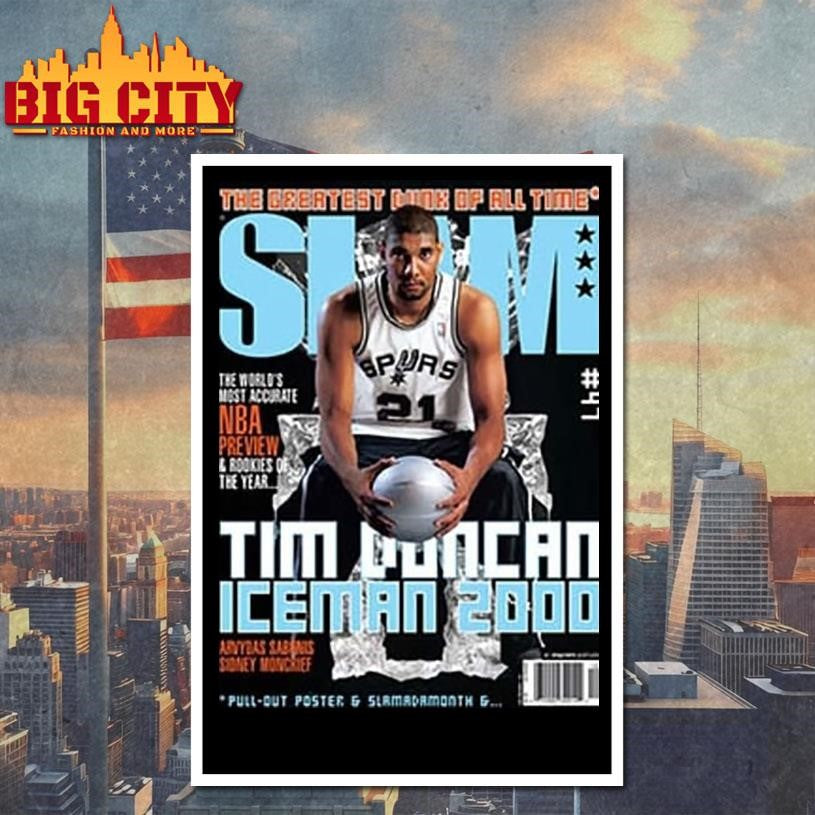 Tim Duncan San Antonio Spurs SLAM Cover Shirt