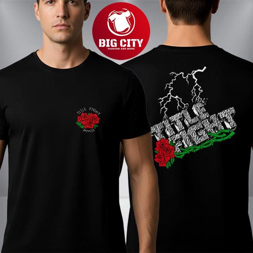Title Fight Lightning Roses Two Sided Shirt