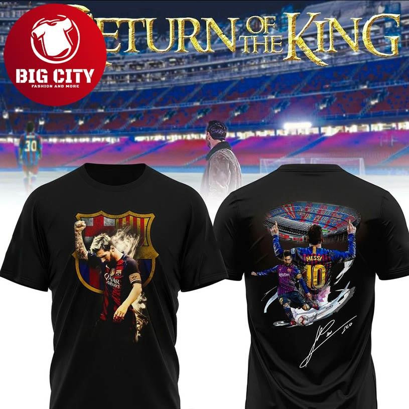Together Forever Barça x Messi Coming Home 2025 Two Sided Shirt