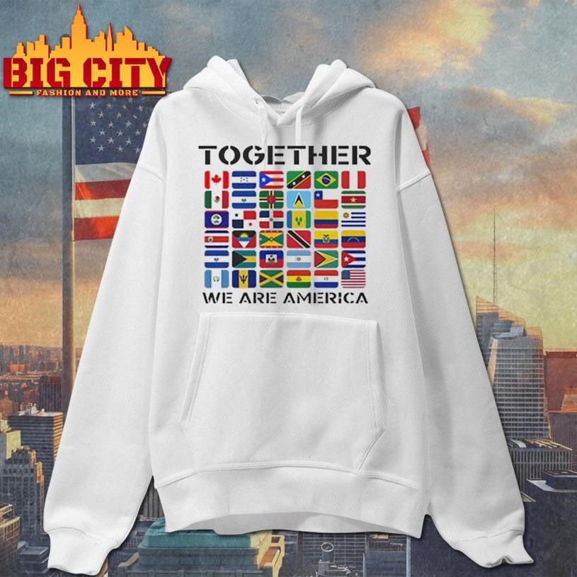 Together We Are America Flags Shirt