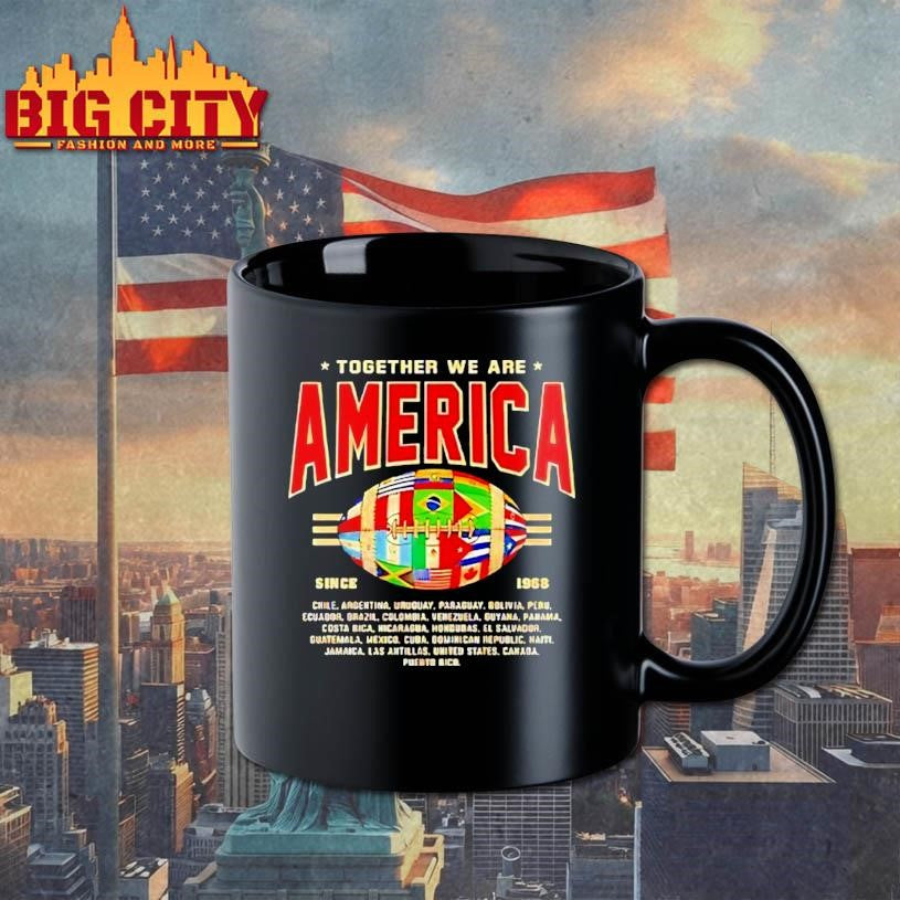 Together We Are America Football Since 1968 Flag Shirt