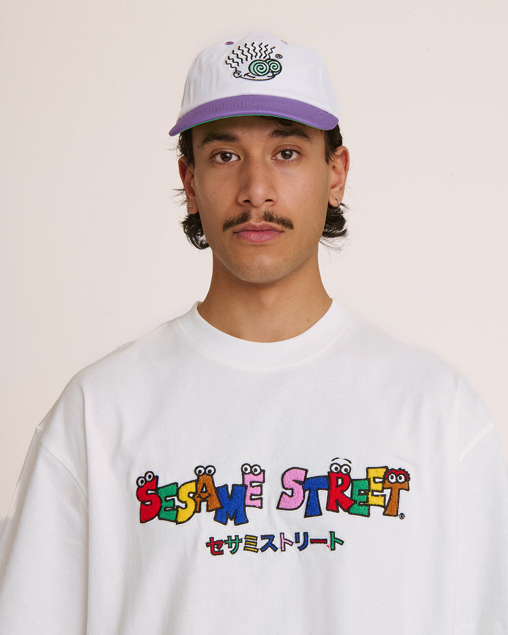 Tokyo Bin Party White Oversized Tee