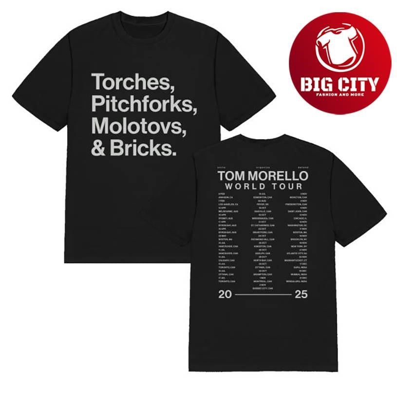 Tom Morello 2025 World Tour Two Sided Shirt