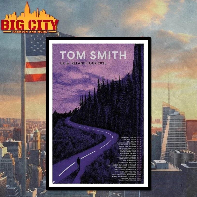 Tom Smith 2025 UK + Ireland Tour Poster shirt