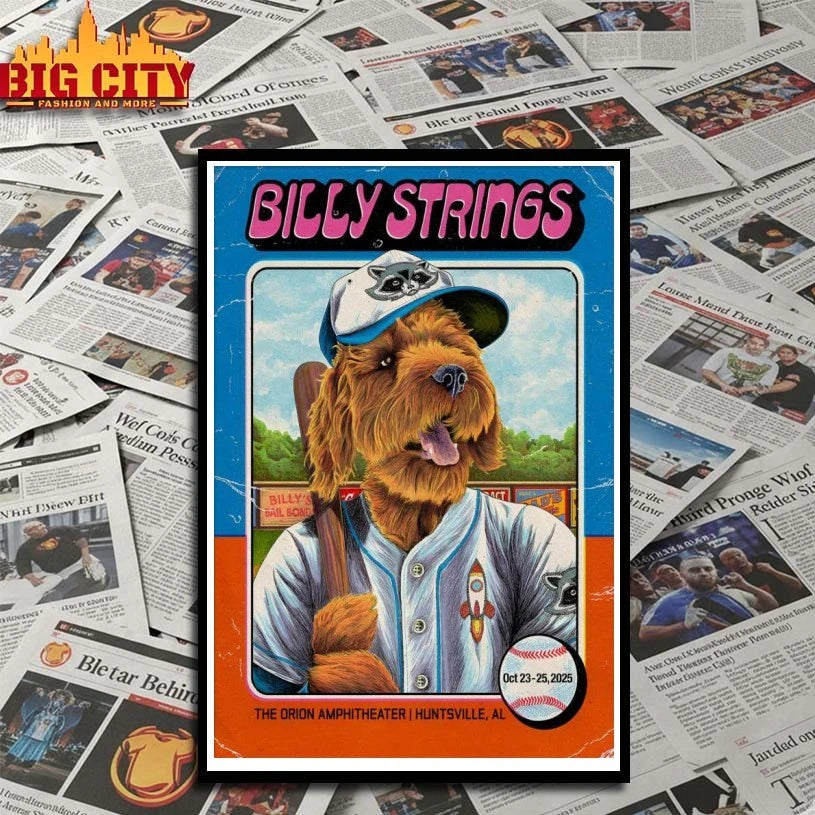 Top Billy Strings 10-23 10-25-2025 Huntsville AL Poster Shirts