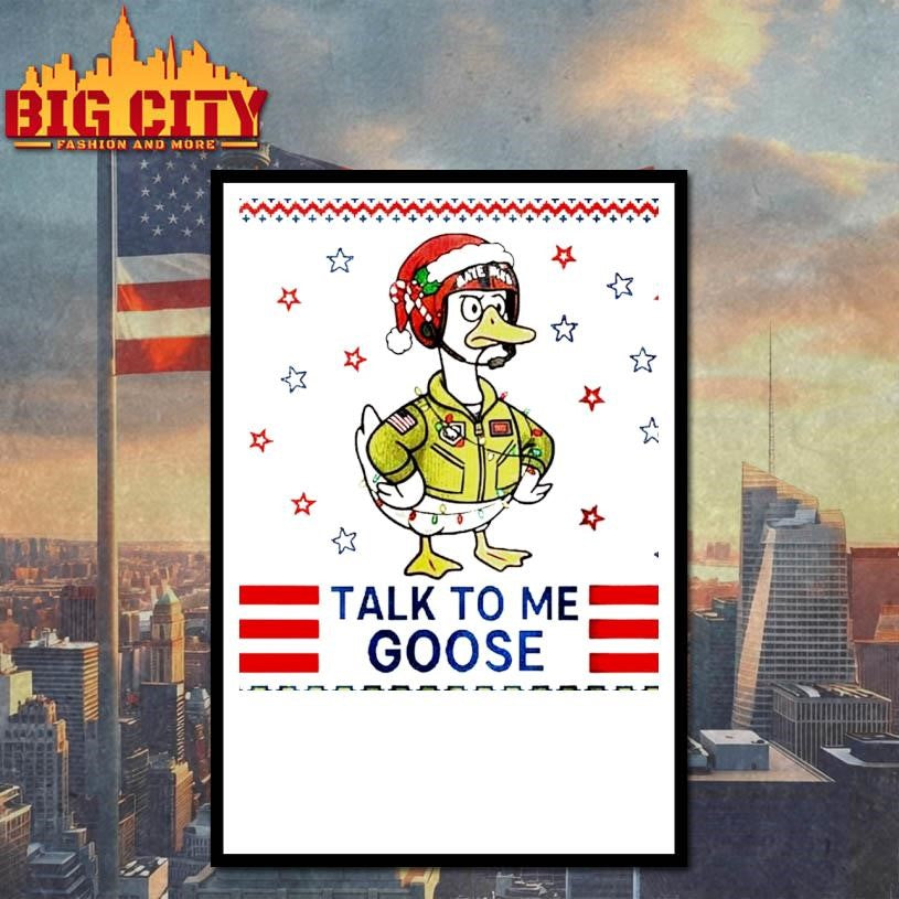 Top Gun Talk to Me Goose Ugly Christmas Shirt