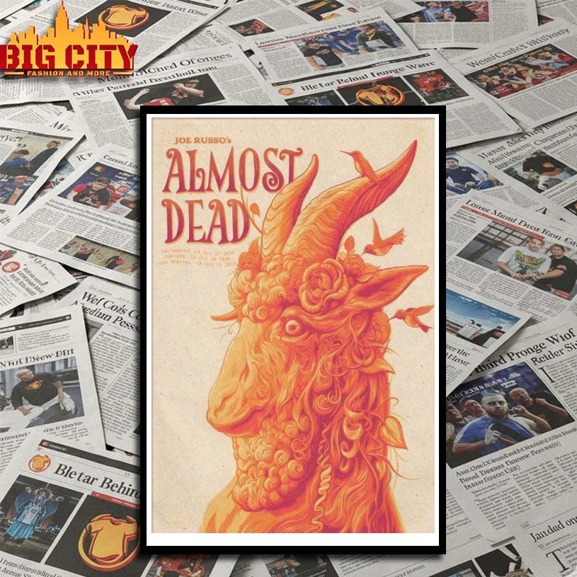 Top Joe Russo’s Almost Dead California Shows On Oct 23-25 2025 Poster Shirts