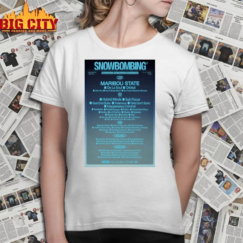 Top Snowbombing April 6-11 2026 Mayrhofen, Austria Poster Shirts