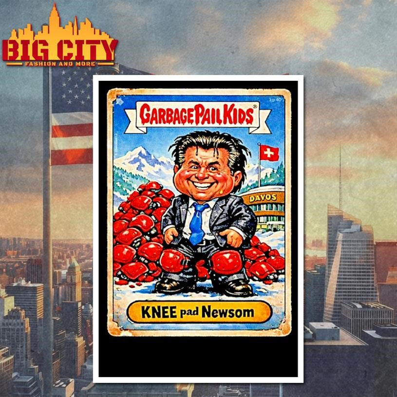 Topps Garbage Pail Kids Knee Pad Newsom Shirt