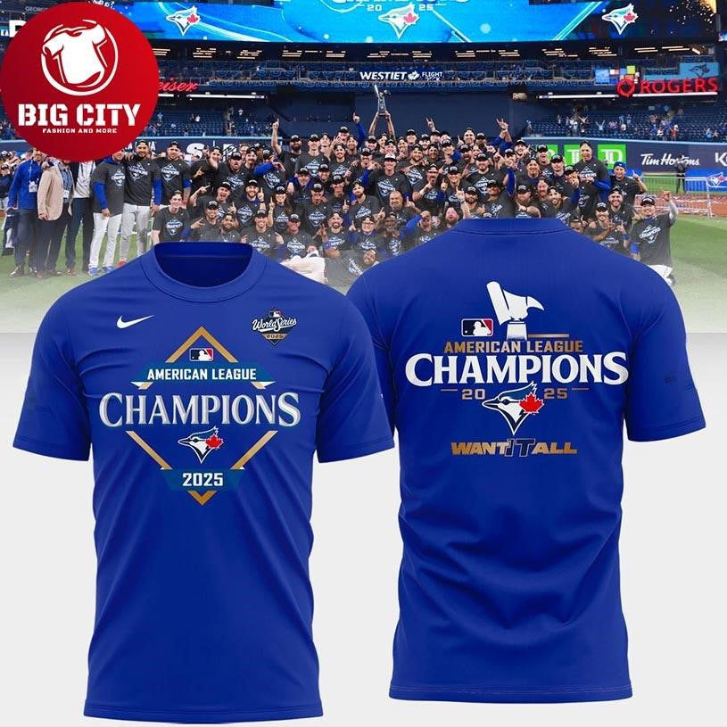 Toronto Blue Jay American League Champions New Two Sided Shirt