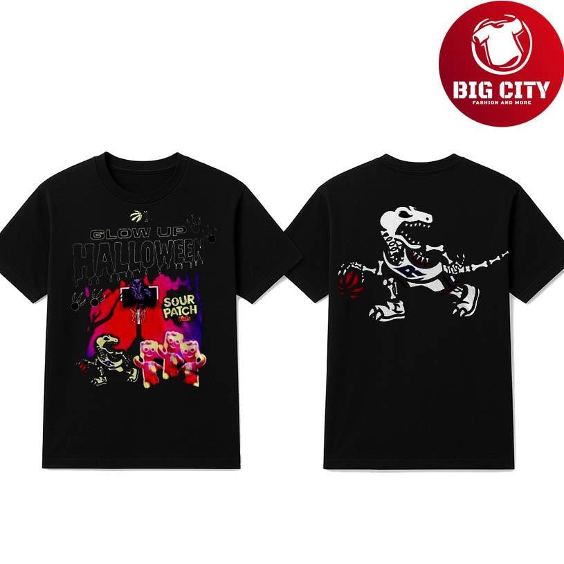 Toronto Raptors Glow Up Halloween 2025 Two Sided Shirt