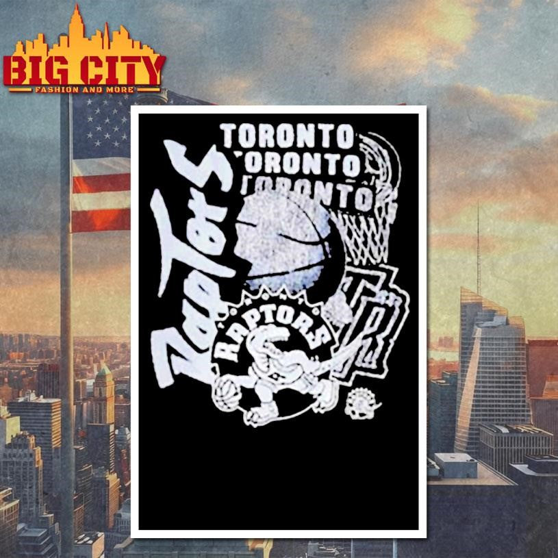 Toronto Raptors basketball classics overlap logo shirt