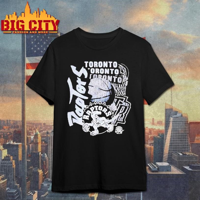 Toronto Raptors basketball classics overlap logo shirt