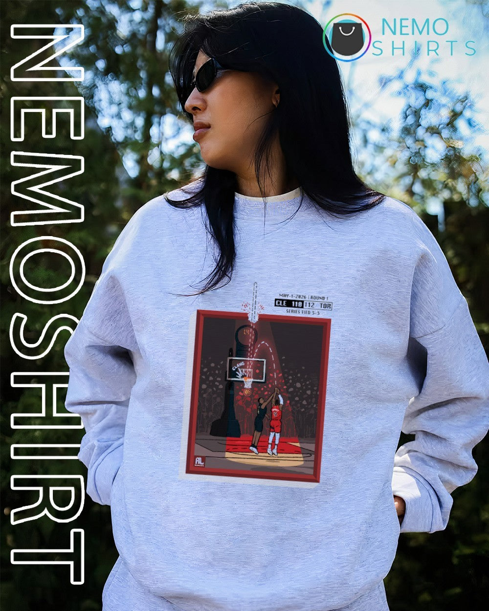 Toronto Raptors win over Cleveland Cavaliers 2026 round 1 score 112 110 shirt