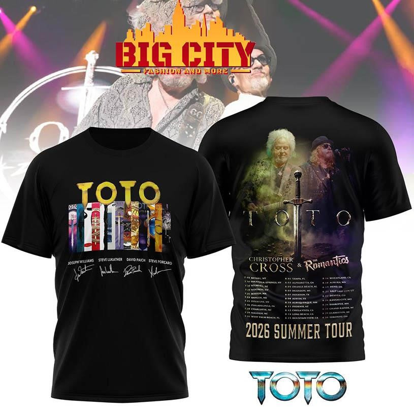 Toto 2026 Summer Tour Two Sided Shirt