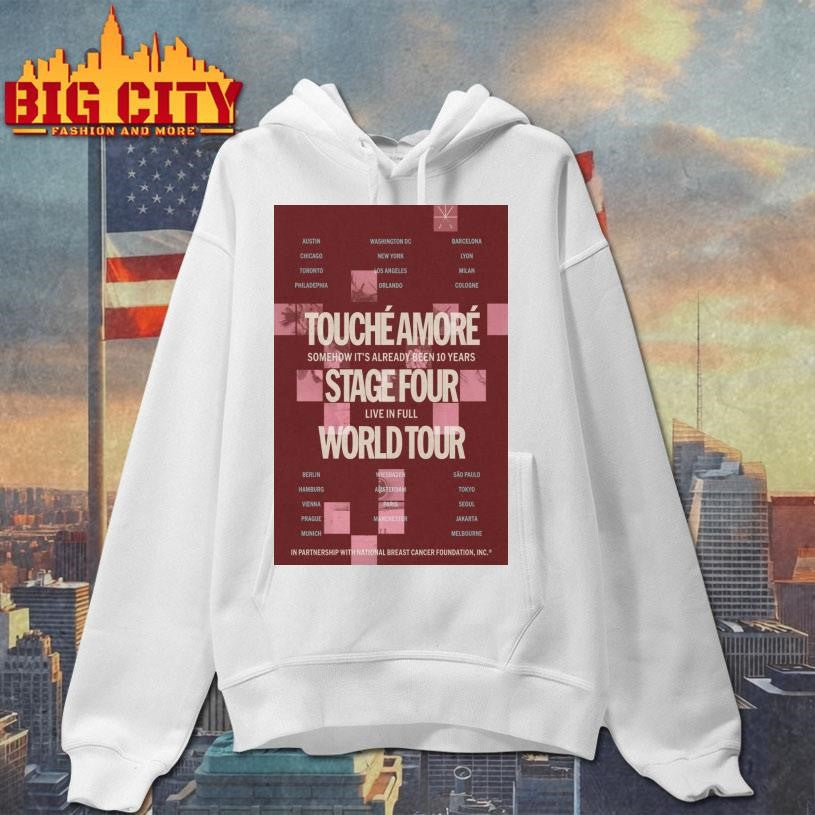 Touche Amore Live In Full World Tour 2026 Poster Shirt