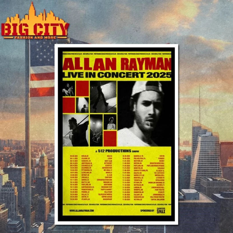 Tour 2025 Allan Rayman Poster shirt