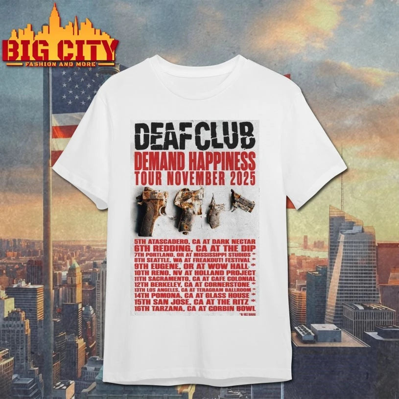 Tour 2025 Deaf Club Poster shirt