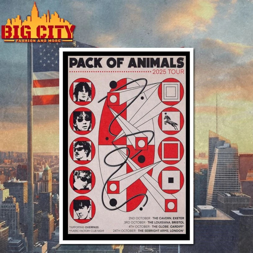 Tour 2025 Pack Of Animals Poster shirt