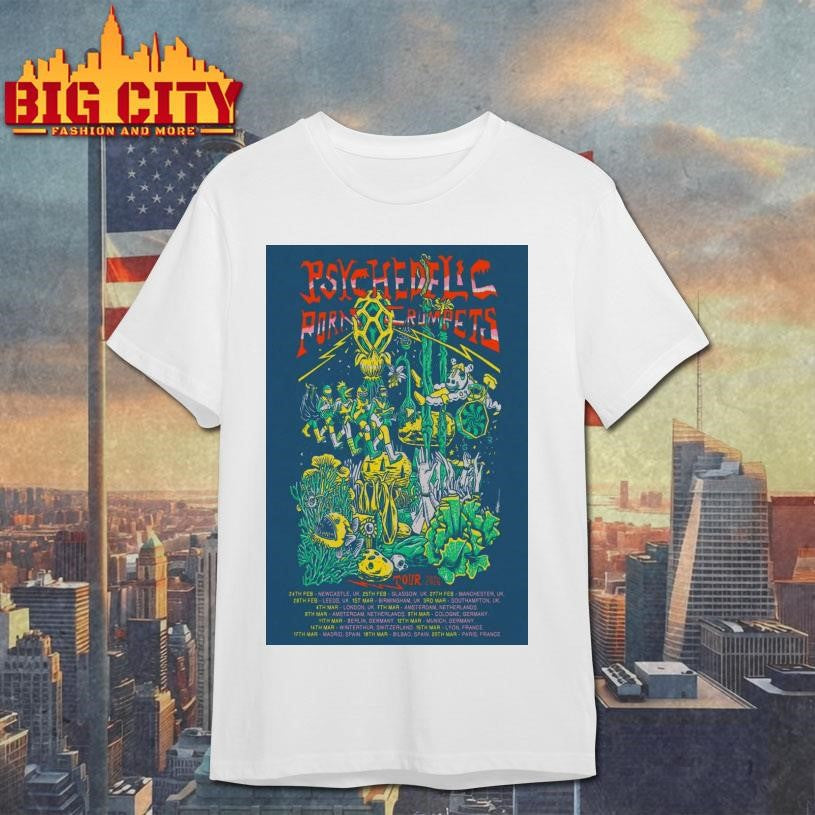 Tour 2025 Psychedelic Porn Crumpets Poster Shirt