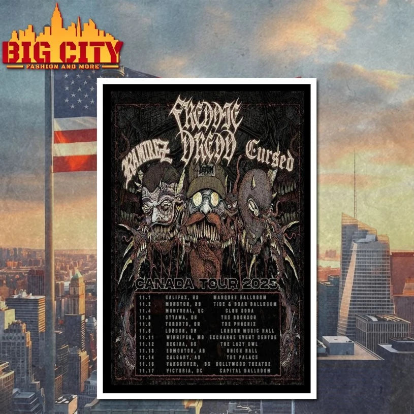Tour 2025 Ramirez &amp; Freddie Dredd &amp; Cursed Poster shirt
