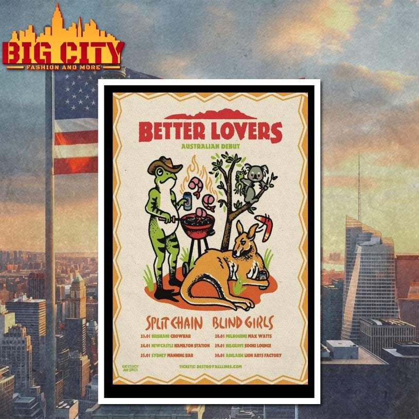 Tour 2026 Better Lovers Poster Shirts