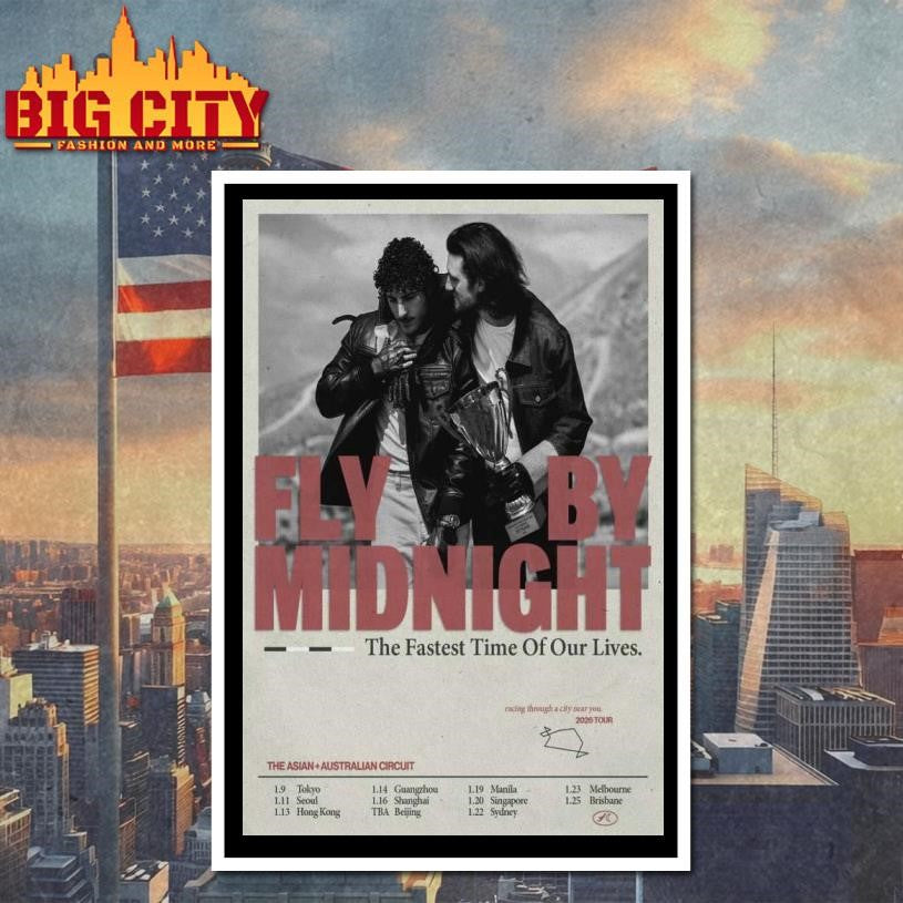 Tour 2026 Fly By Midnight Poster Shirt