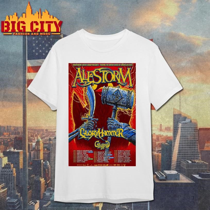 Tour Summer 2025 Alestorm Poster shirt
