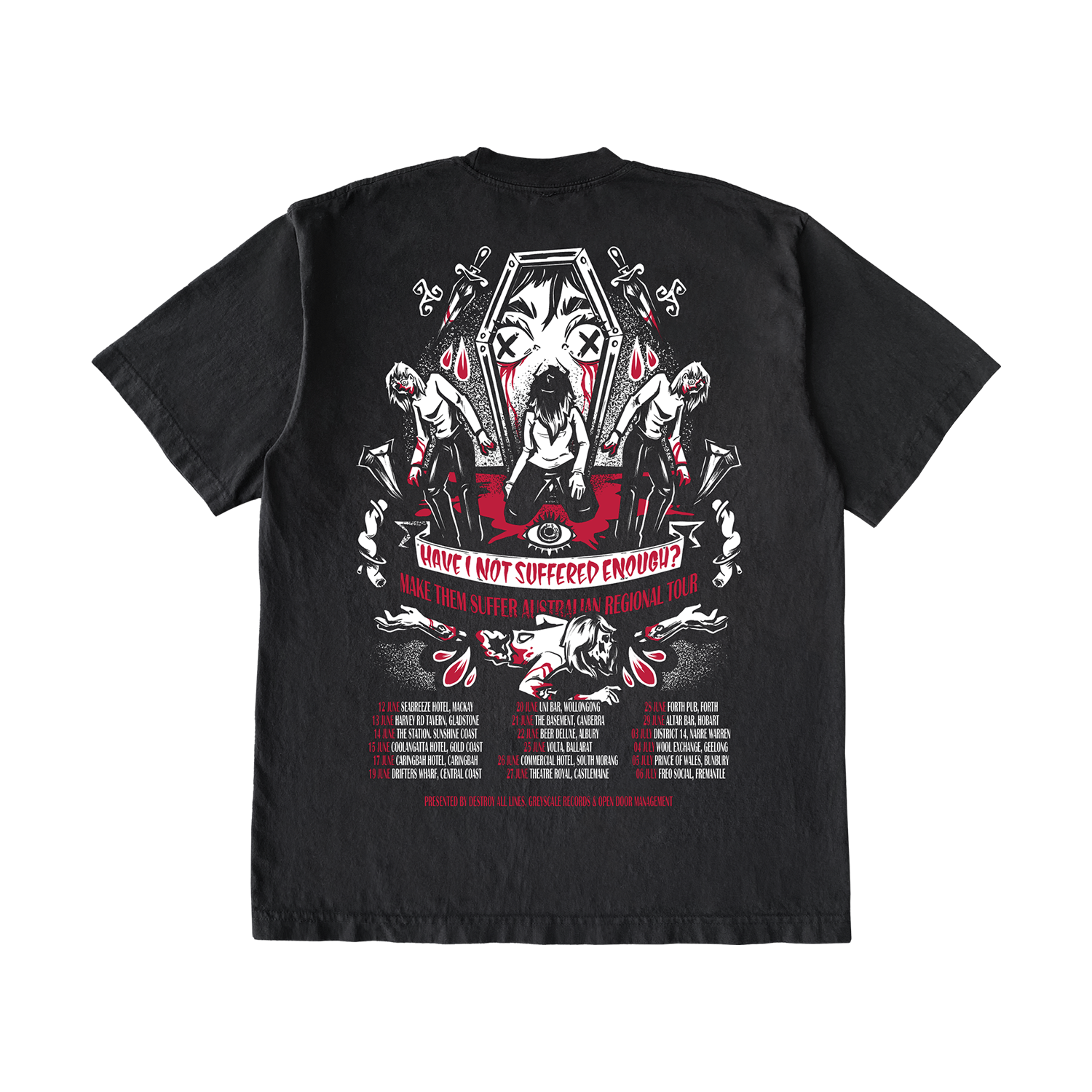 "Have I Not Suffered Enough Tour" T-Shirt Hoodie, Sweatshirt | ZylaModa.com (Image 2)