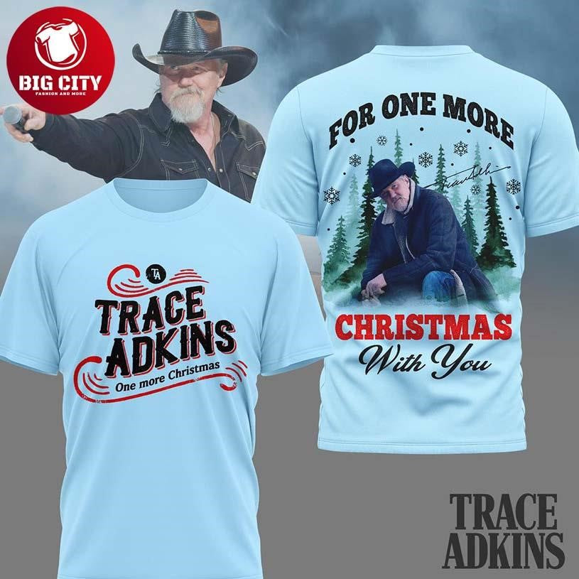 Trace Adkins For More Christmas With You 2025 Two Sided Shirt