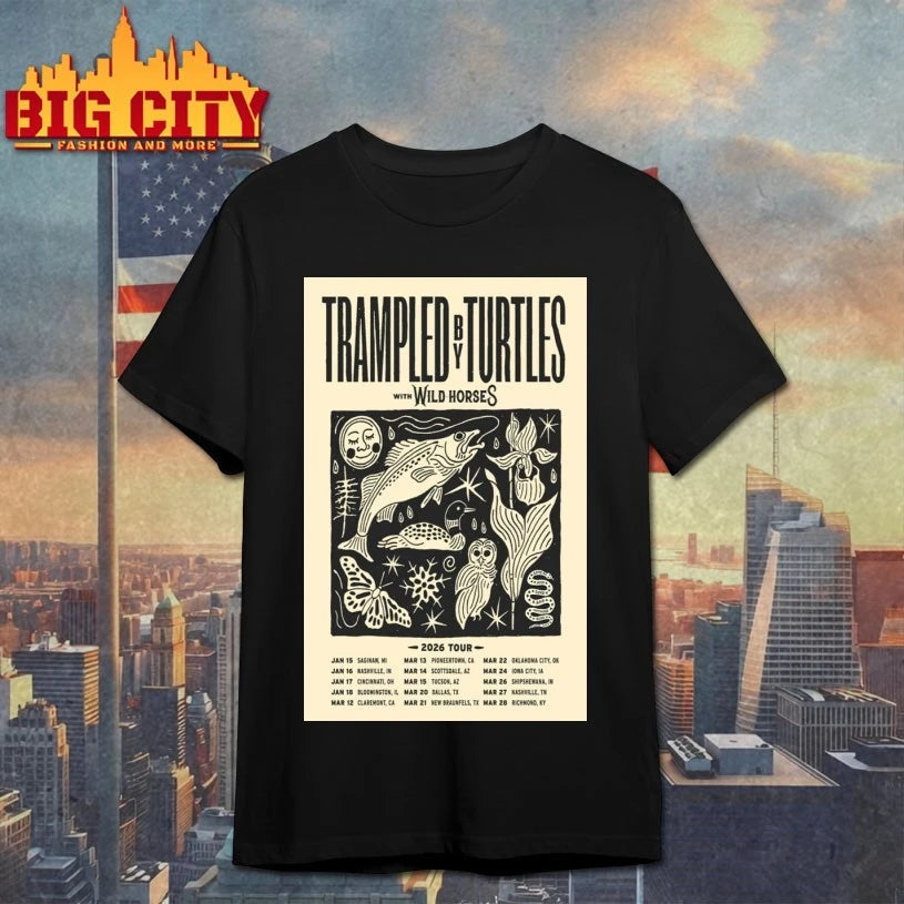 Trampled By Turtles Tour 2026 Print Poster Shirt
