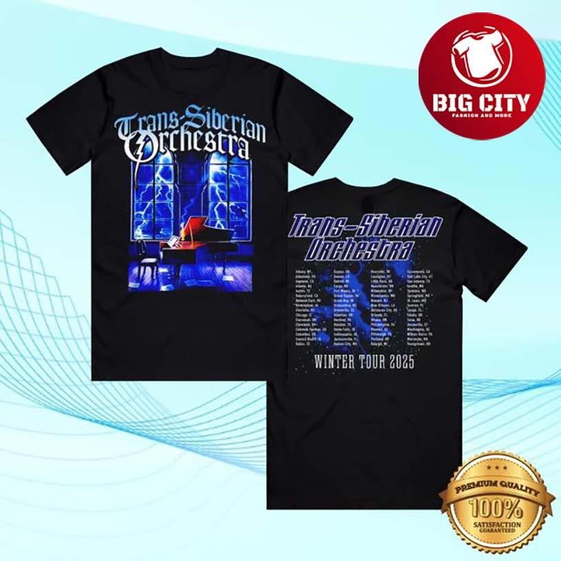 Trans-Siberian Orchestra Piano 2025 Itin Two Sided Shirt