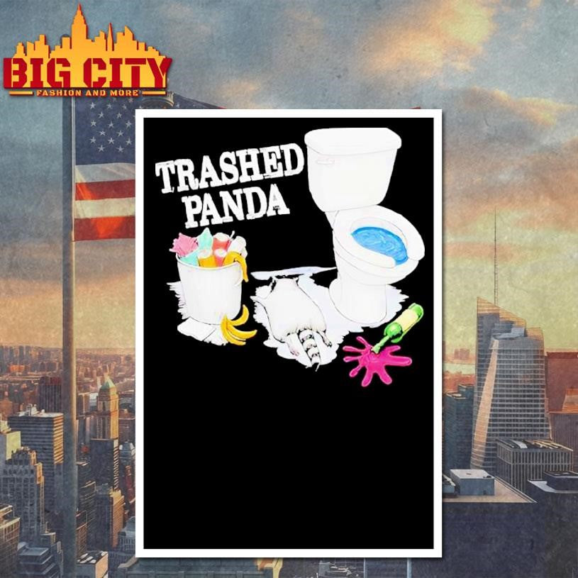 Trashed Panda Funny Drunk Raccoon Funny Shirt