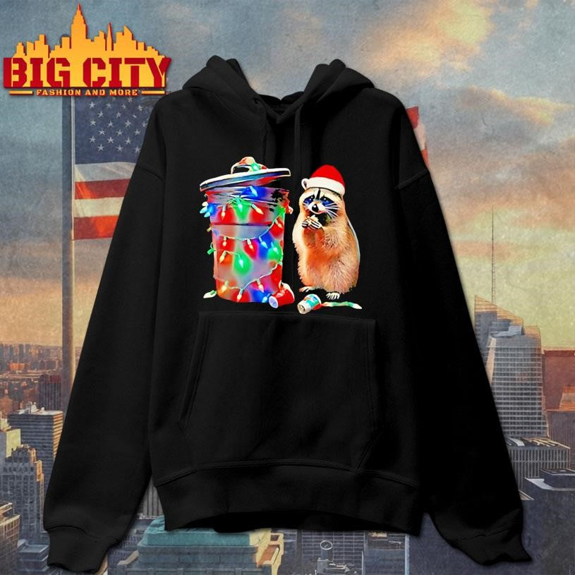 Trashy Christmas Raccoon Lights Shirt