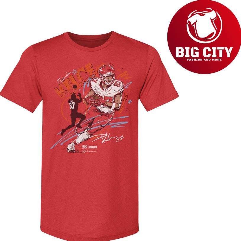 Travis Kelce Kansas City Scribble Signature Shirt