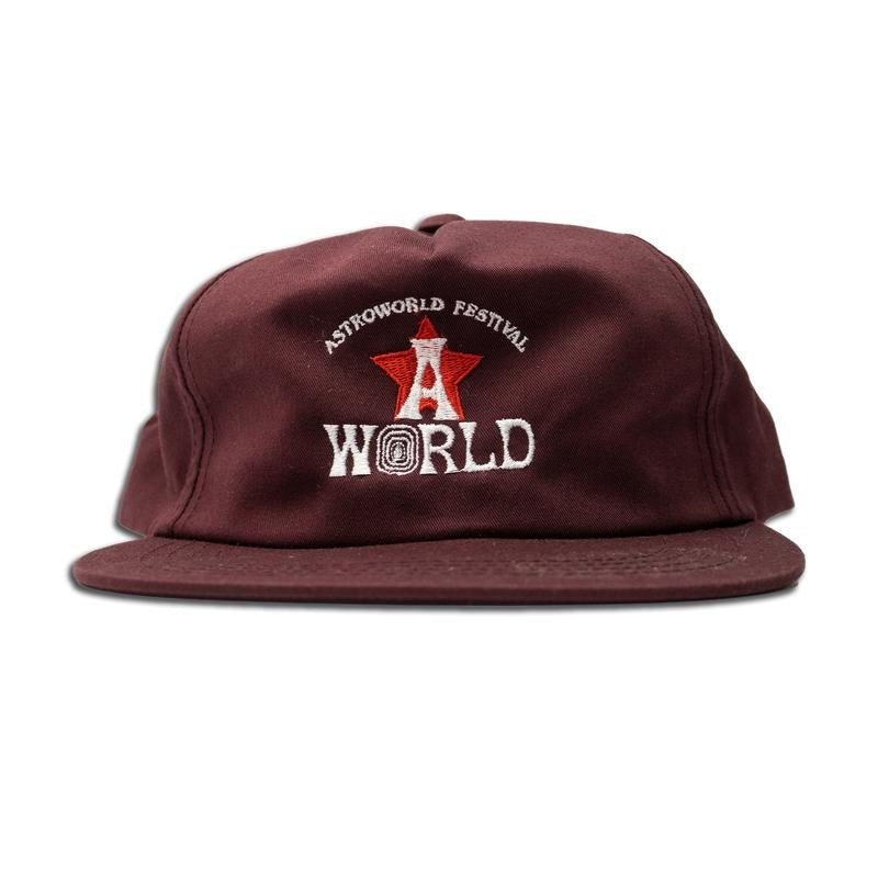 Travis Scott Astroworld Festival Hat II Burgandy