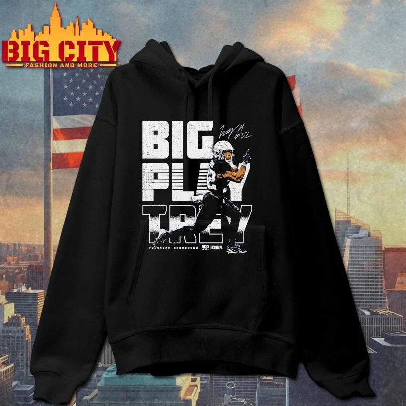 TreVeyon Henderson New England Big Play Trey Shirt