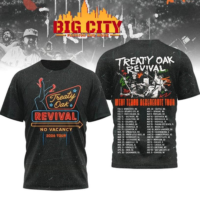 Treaty Oak Revival West Texas Degenerate Tour Two Sided Shirt