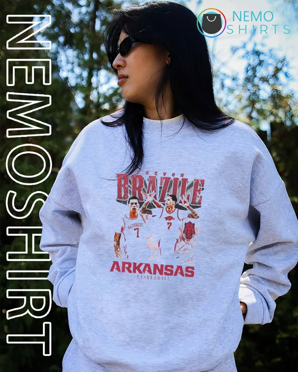 Trevon Brazile Arkansas Razorbacks player vintage graphic shirt
