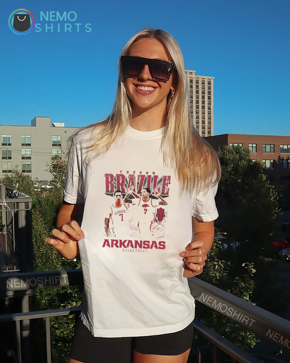 Trevon Brazile Arkansas Razorbacks player vintage graphic shirt