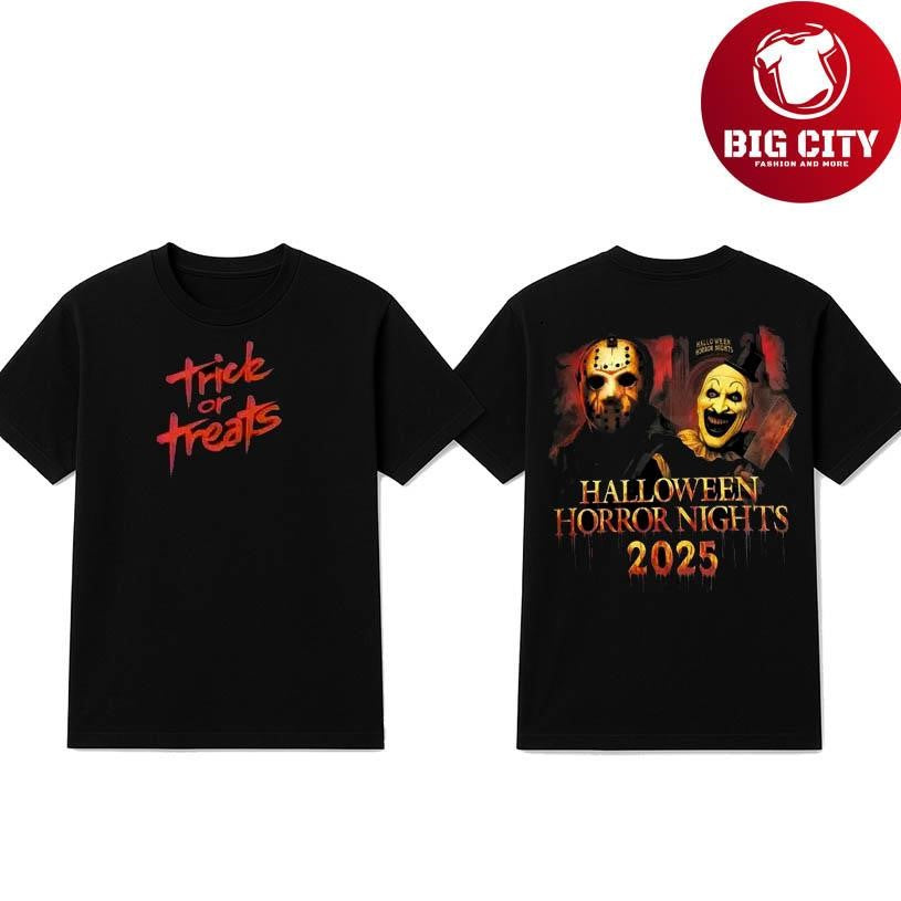 Trick Or Treat Halloween 2025 New Two Sided Shirt